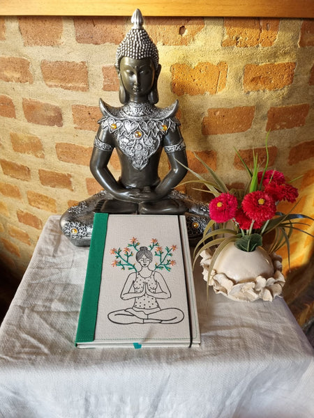 daily journal yoga treelance writing notebook gratitude reflection mindfulness 