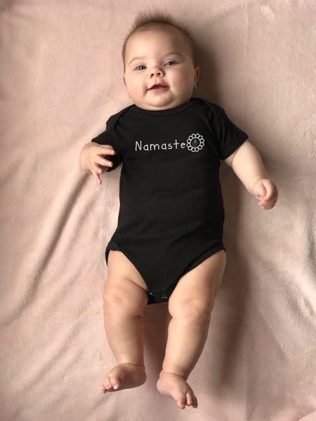 Namaste Black Yoga Onesie