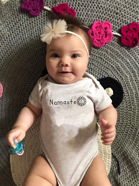 Namaste Grey Yoga Onesie