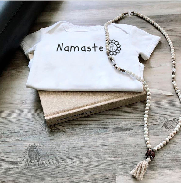 Namaste White Yoga Onesie