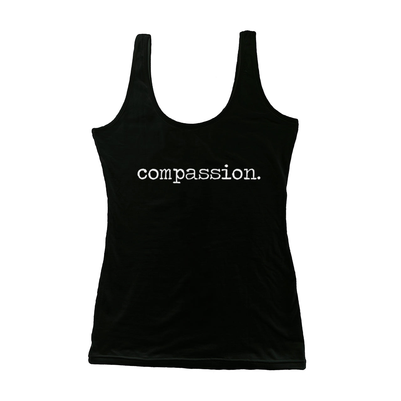 Black Compassion Yoga Tank Top - Treelance Yoga