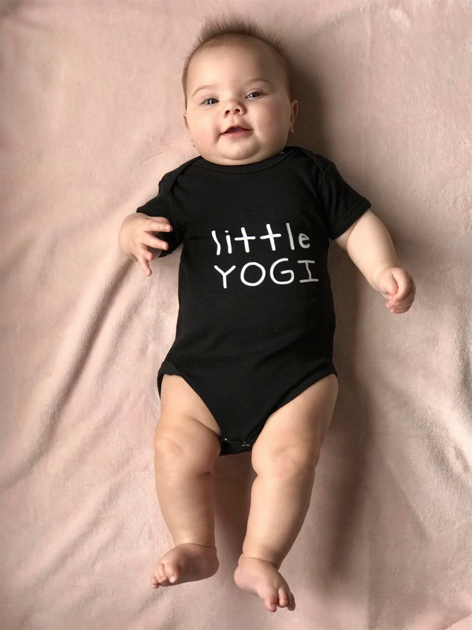 Little Yogi Onesie Black - Treelance Yoga