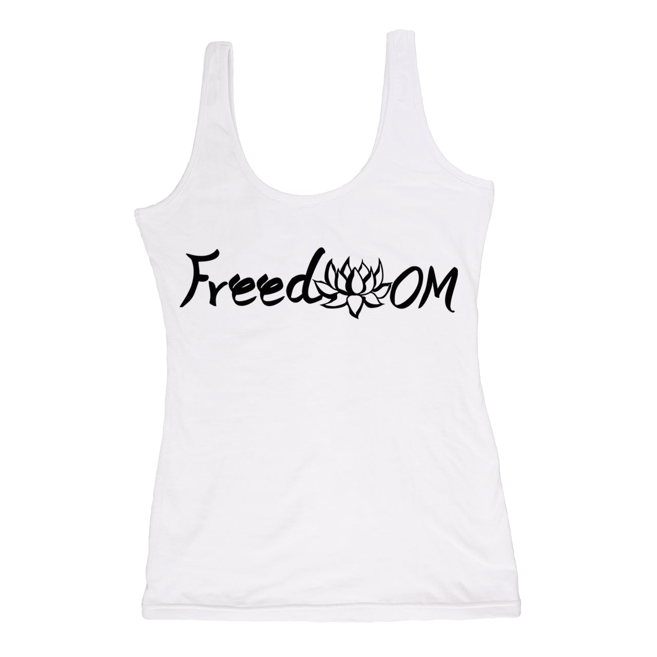 White Freedom Tank Top - Treelance Yoga