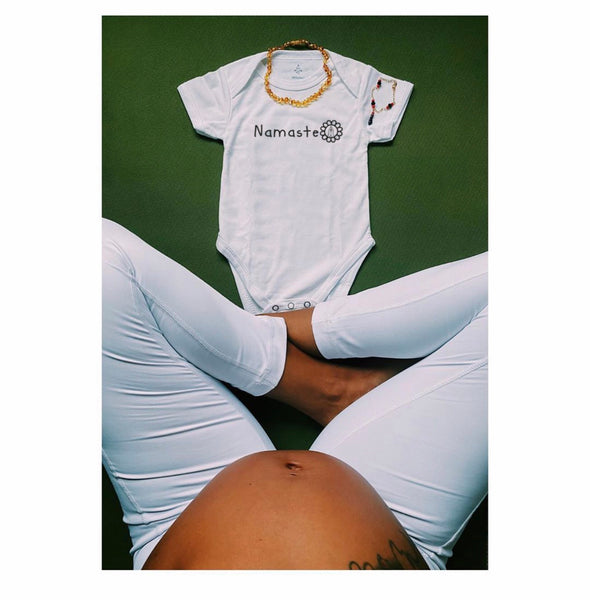 Namaste White Yoga Onesie