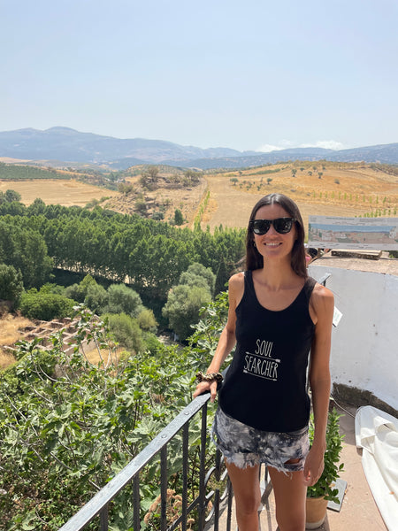 Soul Searcher Yoga Black Tank Top