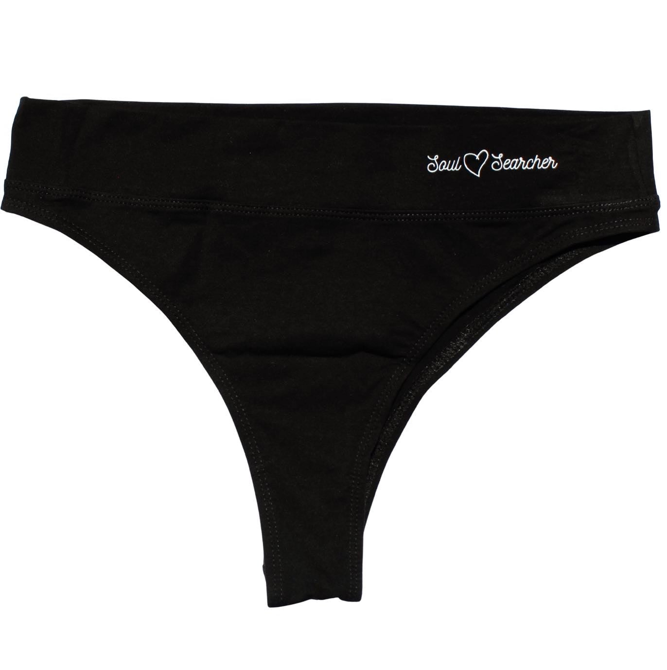 2 Pack Black High Waist Yoga Panties for Women - Soul Searcher